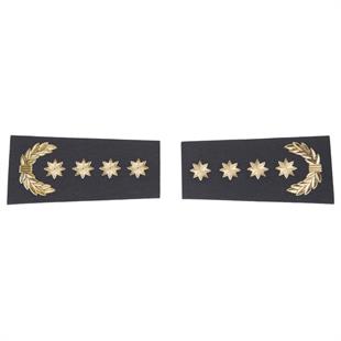 1. Sınıf Emniyet Müdürü Apoleti 3 Boyutlu Plastik Günlük Görev Rütbesi 4 Yıldız