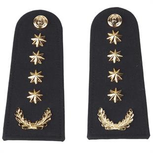 1. Sınıf Emniyet Müdürü Tören Apoleti Metal Tören Rütbesi 4 Yıldız