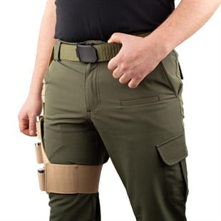 15 Kapasiteli Ayarlanabilir Avcı Bacak Fişekliği (12/16/20 Calibre) Bej