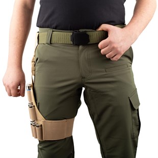 15 Kapasiteli Ayarlanabilir Avcı Bacak Fişekliği (12/16/20 Calibre) Bej