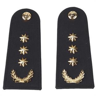 2. Sınıf Emniyet Müdürü Tören Apoleti Metal Tören Rütbesi 3 Yıldız