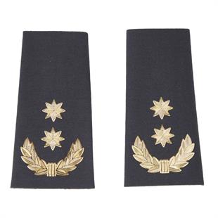 3. Sınıf Emniyet Müdürü Apoleti 3 Boyutlu Plastik Günlük Görev Rütbesi 2 Yıldız