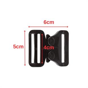 4cm Kobra Toka Kırılmaz Plastik Siyah