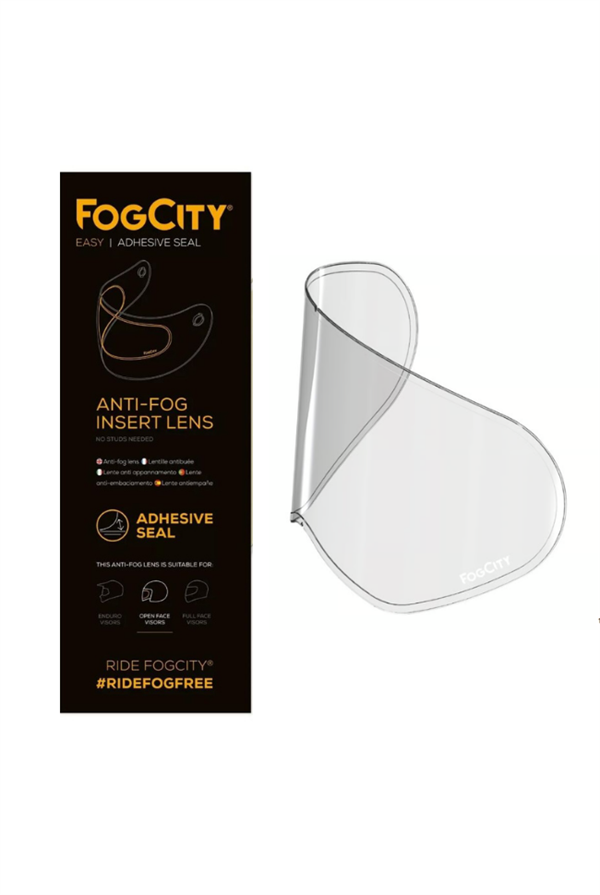 FogCity Pinlock Easy Enduro Kask Standart Buğu Önleyici Şeffaf Cam FC003