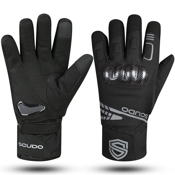 Scudo Parma WP Carbon 1 Waterproof Uzun Parmak Kışlık Motosiklet Eldiveni - CE EN 13594:2015 Sertifikalı