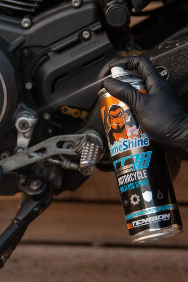 Tru-Tension M011 PrimeShine TT78 Multi-Use 500ml Motosiklet İçin Üstün Yağlama ve Temizleme Spreyi