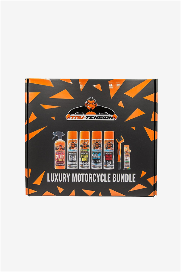 Tru-Tension M020 Luxury Moto Bundle Motosiklet Tezmizlik ve Bakım Seti