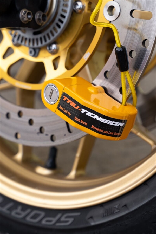 Tru-Tension M153 Motorcycle Alarm Disc Lock 110 Db Alarmlı Motosiklet Disk Kilidi