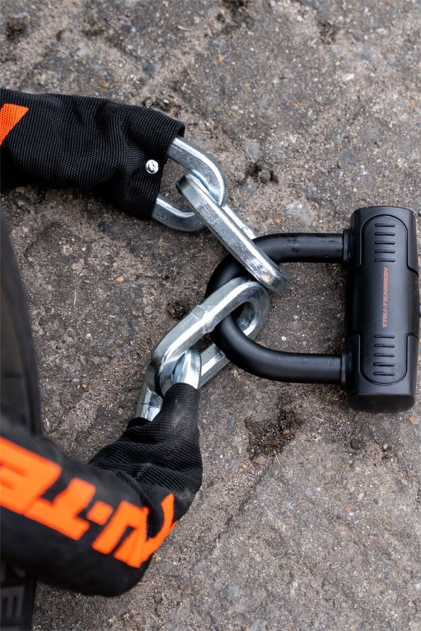 Tru-Tension M156 12 mm X 1.5 m High Security Motorcycle Chain Lock Yüksek Güvenlikli Motosiklet Zincir Kilit