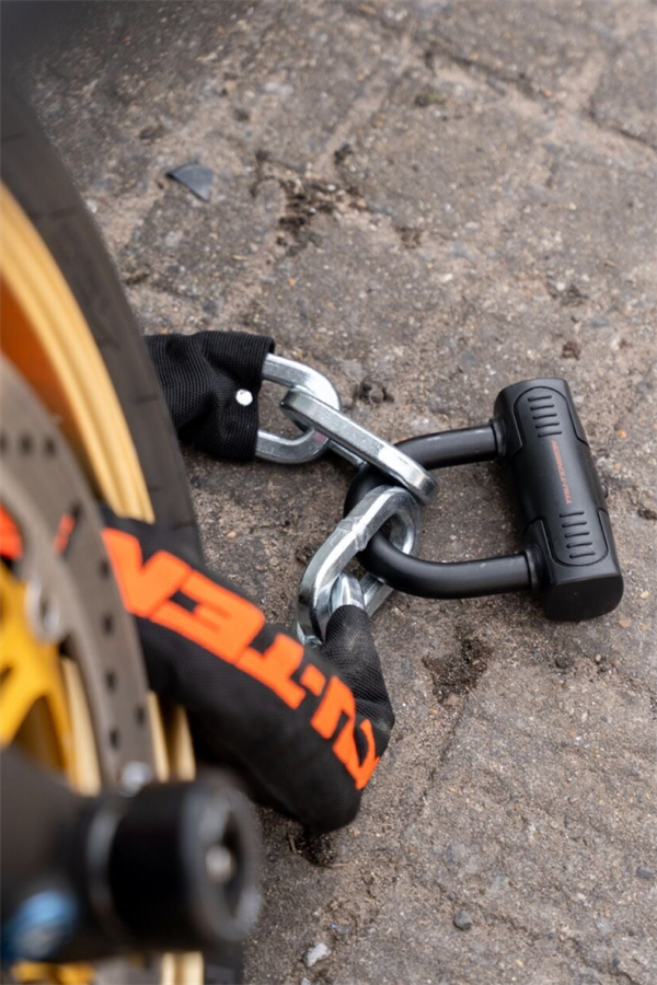 Tru-Tension M156 12 mm X 1.5 m High Security Motorcycle Chain Lock Yüksek Güvenlikli Motosiklet Zincir Kilit