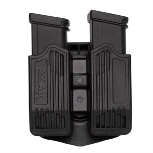 Akar Glock Çiftli Şarjör Kılıfı Siyah