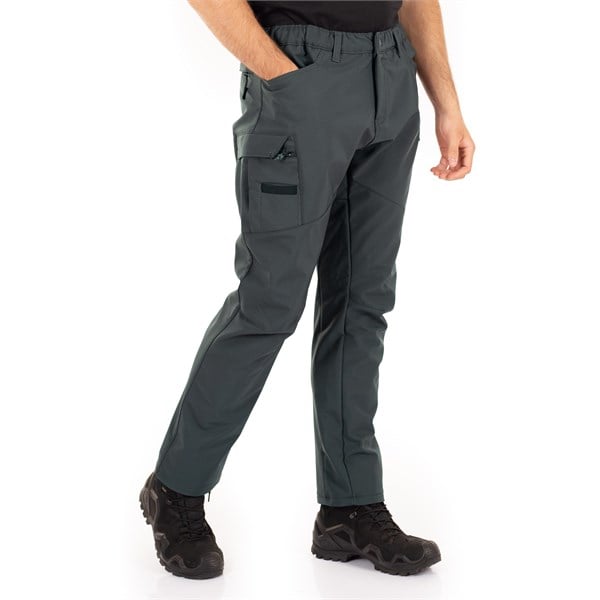 Alpha Softshell Taktik Pantolon İçi Polarlı Çok Cepli Antrasit
