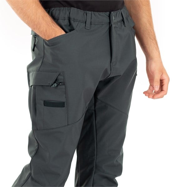 Alpha Softshell Taktik Pantolon İçi Polarlı Çok Cepli Antrasit