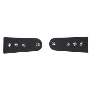 Başkomiser Tören Apoleti Metal Tören Rütbesi 3 Yıldız