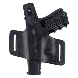 Beretta F92 Deri Tabanca Kılıfı Yarım Kelebek Siyah