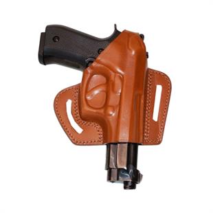 Beretta F92 Deri Tabanca Kılıfı Taba Baskılı Açık