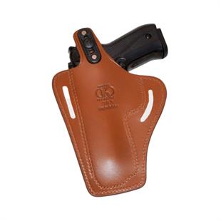 Beretta F92 Deri Tabanca Kılıfı Taba Baskılı Kapalı