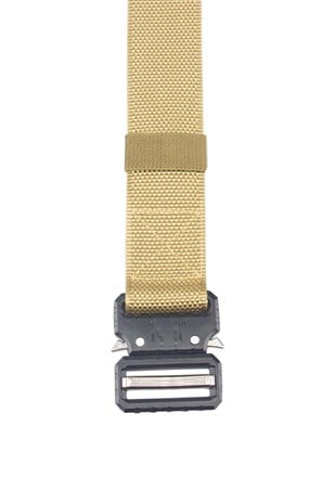 Çelik Tokalı Taktik Kemer Bej