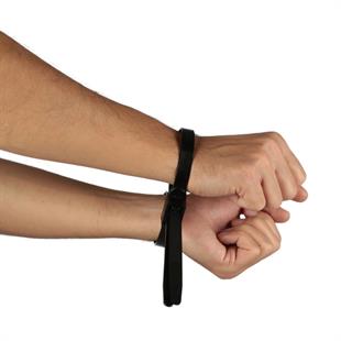 Çiftli Plastik Polis Kelepçesi Cırt Anahtarlı Kelepçe