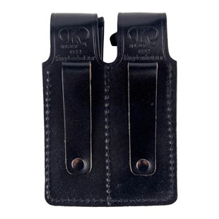 Çiftli Şarjör Kılıfı Deri