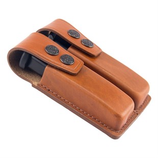 Çiftli Şarjör Kılıfı Deri Taba