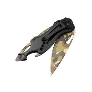 Columbia Açacaklı Çakı Kamuflaj Çöl 20cm