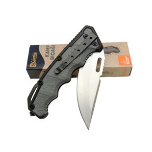 Columbia Kamp Çakısı Gri Kauçuk Kabza 22cm