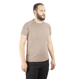 Combat Tactical Bisiklet Yaka Kısa Kollu Taktik Tişört Bej 801 Pike