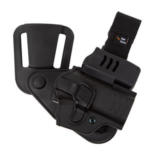 To Gun Holster Sarsılmaz K2 (9mm) Alçak Taşıma Tabanca Kılıfı Önü Şarjörlüklü Siyah