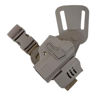 To Gun Holster Tisaş Zig 14 Alçak Taşıma Tabanca Kılıfı Önü Şarjörlüklü Çöl Rengi