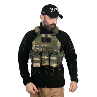 Cordura Hücum Yeleği Multicam Kamuflaj