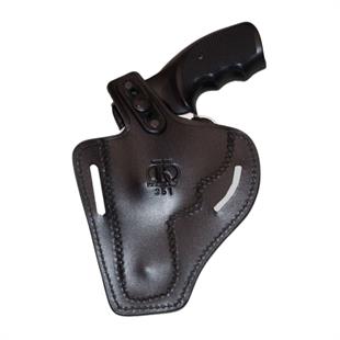 Deri Toplu Tabanca Kılıfı Siyah Kapalı 2 İnch