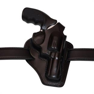 Deri Toplu Tabanca Kılıfı Siyah Kapalı 2 İnch