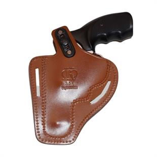 Deri Toplu Tabanca Kılıfı Taba Kapalı 2 İnch