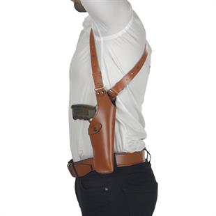 Dik Deri Koltuk Altı Tabanca Kılıfı Taba-Universal