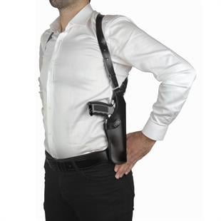 Dik Deri Koltuk Altı Tabanca Kılıfı-Universal