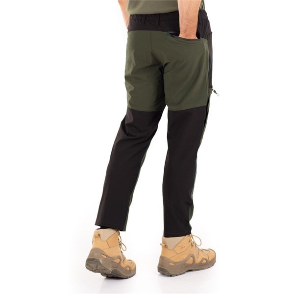 Dual Flex Taktik Pantolon Likralı Esnek Haki-Siyah