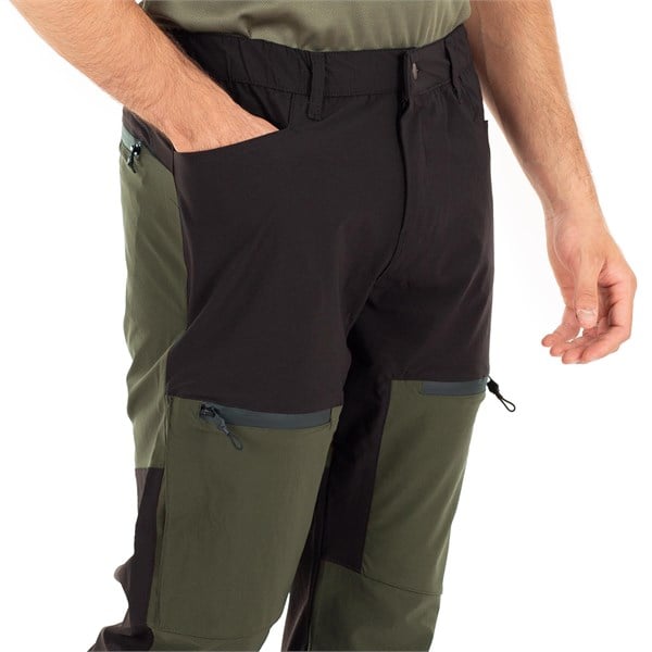Dual Flex Taktik Pantolon Likralı Esnek Haki-Siyah