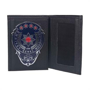 EGM Lacivert Rozetli Polis Cüzdan