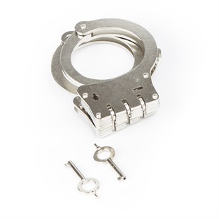 EGM Metal Menteşeli Polis Kelepçesi Krom