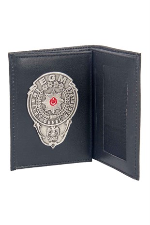 EGM Mini Gümüş Rozetli Cüzdan