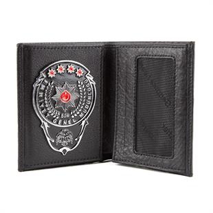 Emniyet Genel Müdürlüğü Siyah Rozetli Bekçi ve Polis Cüzdanı