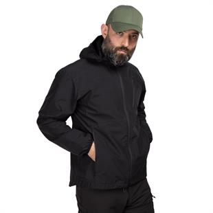 Erkek Kapüşonlu Outdoor Rüzgarlık Siyah
