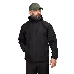 Erkek Kapüşonlu Outdoor Rüzgarlık Siyah