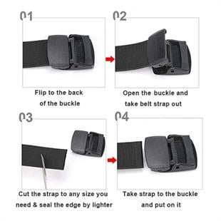 Evolite Outdoor Stretch Kemer 4cm Siyah