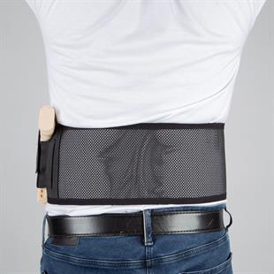 Fileli Korse Tabanca Kılıfı Siyah Sol El