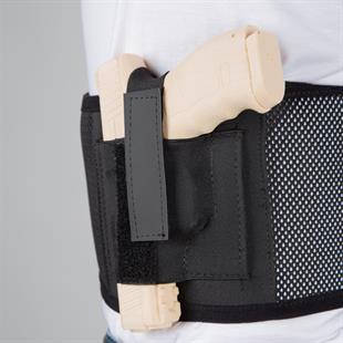 Fileli Korse Tabanca Kılıfı Siyah Sol El