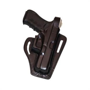 Glock 19 Deri Tabanca Kılıfı Siyah Baskılı Kapalı