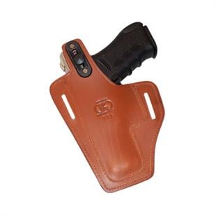 Glock 19 Deri Tabanca Kılıfı Taba Baskılı Kapalı