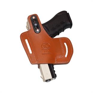 Glock 19 Deri Tabanca Kılıfı Taba Baskılı Açık